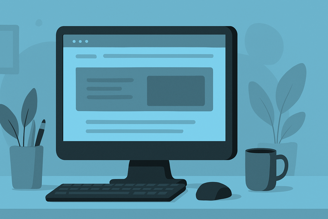 Monitor with website